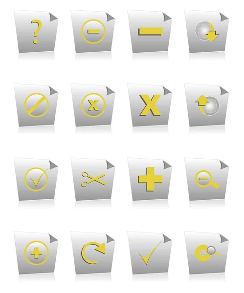 Web Icons Set White — Stock Photo, Image