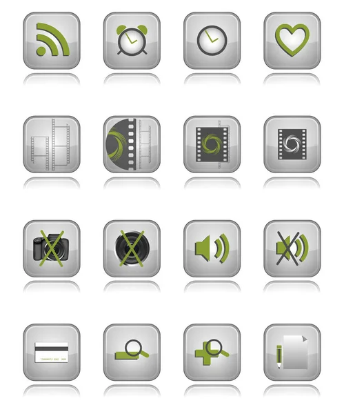 web icons set on white