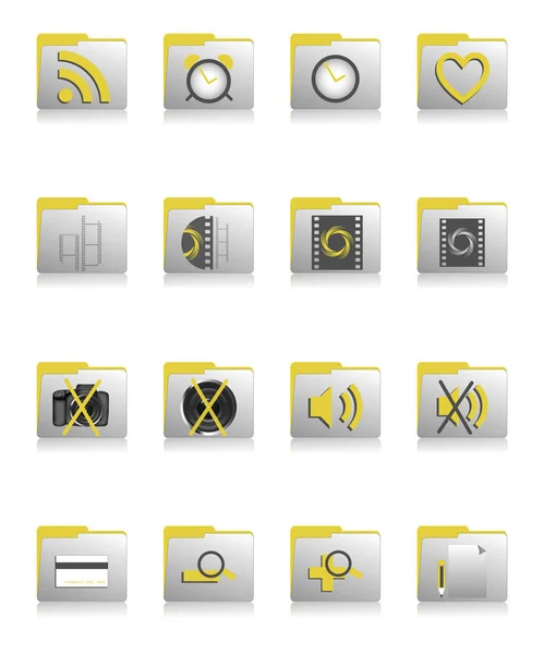 Web Icons Set White — Stock Photo, Image