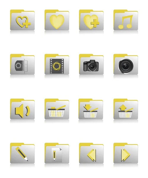 Web Icons Set White — Stock Photo, Image