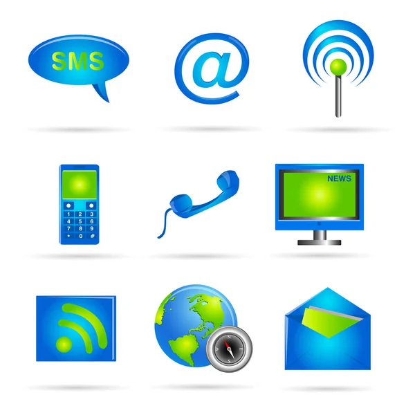 Illustration Communication Icon White Background — Stock Photo, Image