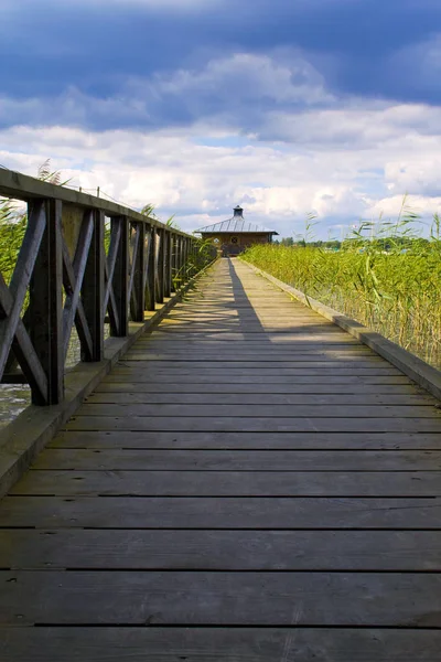 Wooden Bridge House — Stock Photo, Image