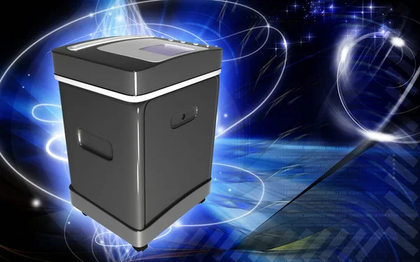 Digital Illustration Card Shredder Colour Background — Stockfoto