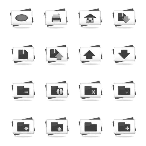 Web Icons Auf Weiß Gesetzt — Stockfoto