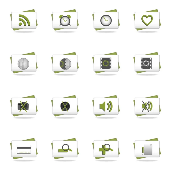 Web Iconen Ingesteld Wit — Stockfoto