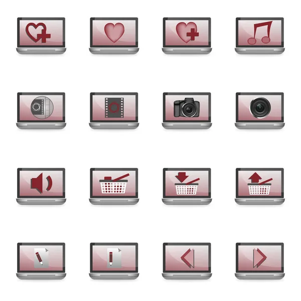 Web Icons Set White — Stock Photo, Image