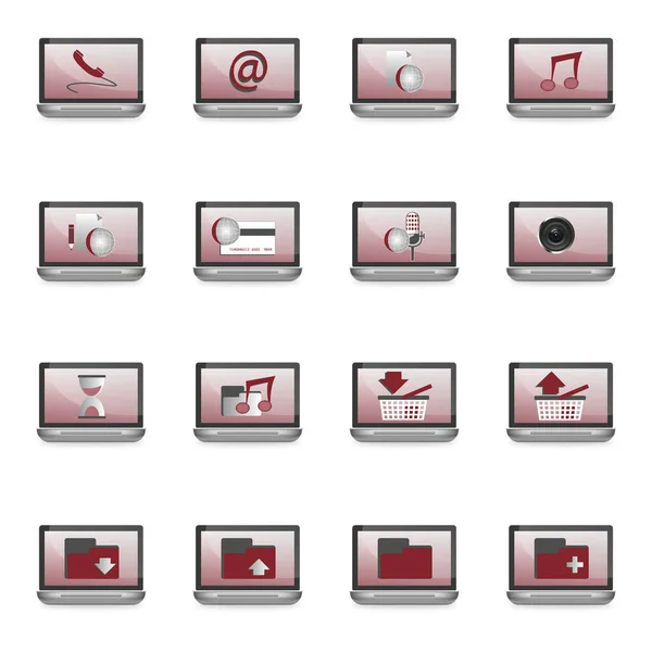 Web Iconen Ingesteld Wit — Stockfoto