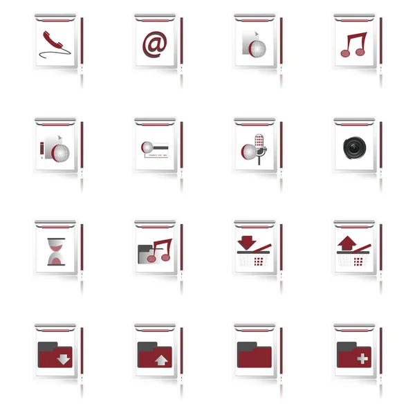 Web Icons Set White — Stock Photo, Image