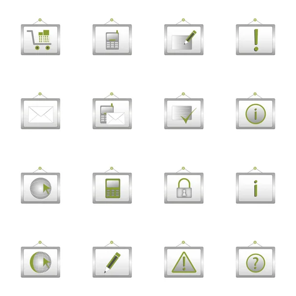 Web Icons Set White — Stock Photo, Image