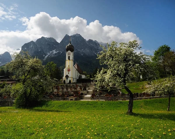 Vista Panoramica Maestosi Paesaggi Alpini — Foto Stock