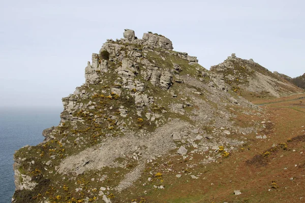 Údolí Skal Poblíž Lyntonu Národním Parku Exmoor North Devon Anglie — Stock fotografie