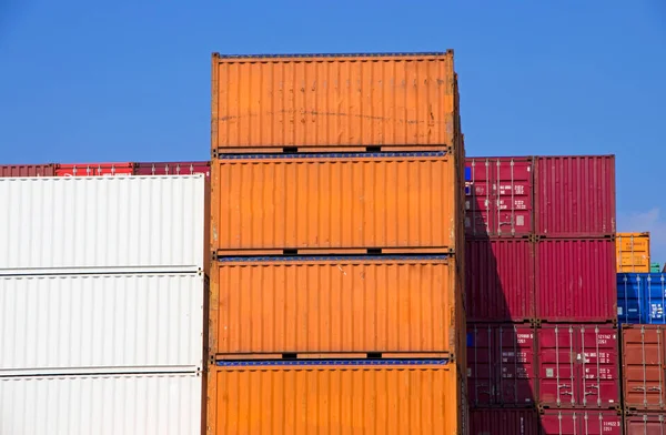 Many Colorful Containers Container Hamburg — Stock Photo, Image