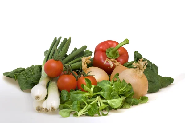 Ekologisk Grönsaksmat Rustik Peppar — Stockfoto