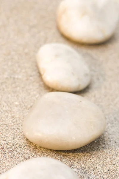 Tremplins Dans Sable Gros Plan — Photo