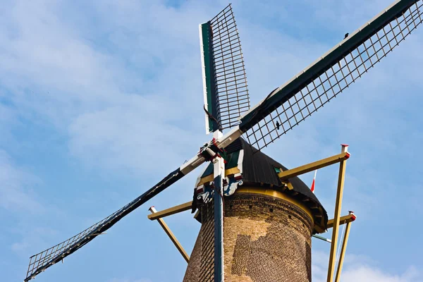 Hojas Molino Viento Holandés Histórico Todavía Uso Para Moler Maíz — Foto de Stock