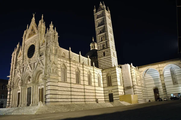 Antiga Catedral Siena Uma Das Mais Belas Igrejas Itália — Fotografia de Stock