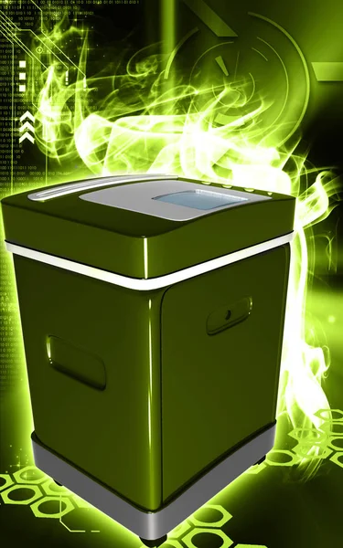 Digital Illustration Card Shredder Colour Background — Stok fotoğraf