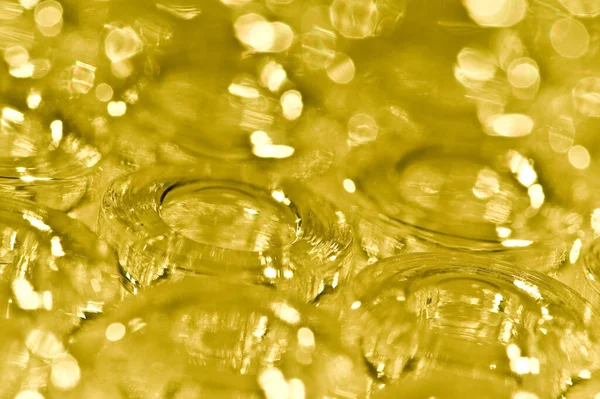 Detail Macro Shot Van Gele Glazen Ampullen — Stockfoto