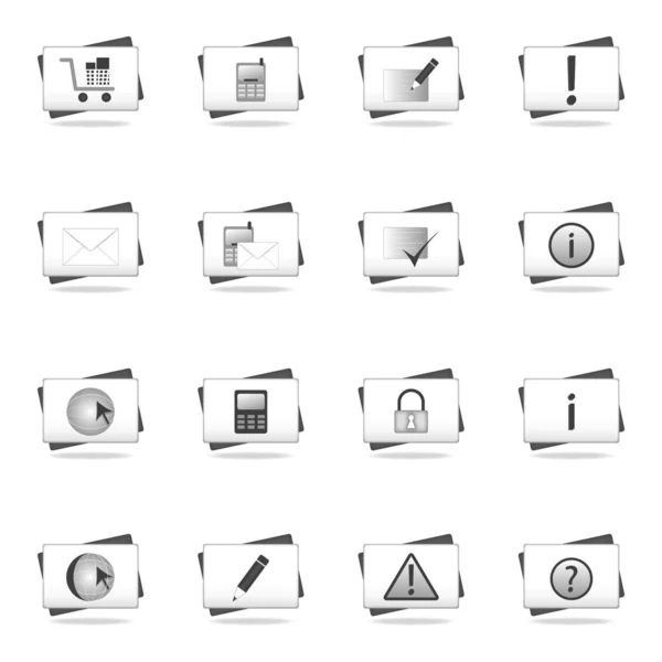 Web Icons Set White — Stock Photo, Image