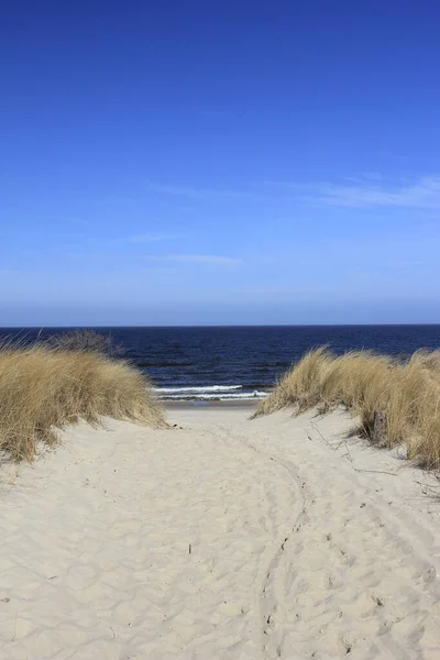 Романтическая Тропа Пляж — стоковое фото