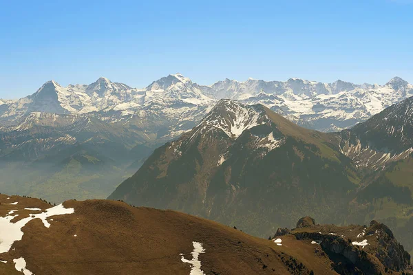 Alpy Jsou Nejvyšší Nejrozsáhlejší Horský Systém Který Leží Výhradně Evropě — Stock fotografie