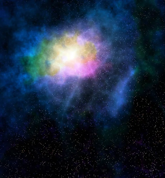 Cielo Galáctico Espacial Con Estrellas — Foto de Stock