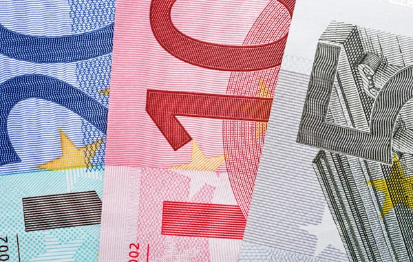 Dinheiro Euro Macro Dinheiro Euros — Fotografia de Stock