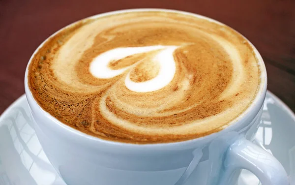 Taza Café Latte Arte —  Fotos de Stock