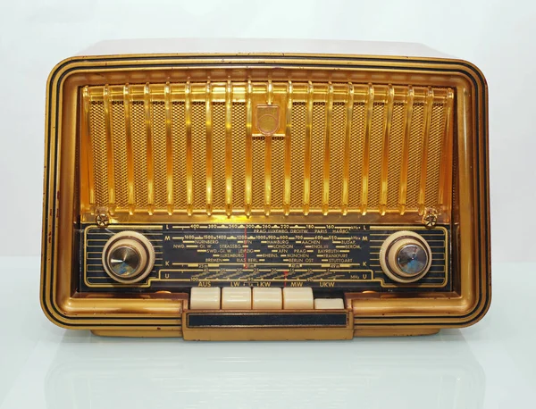 Gamla Radio Vintagesändningar — Stockfoto