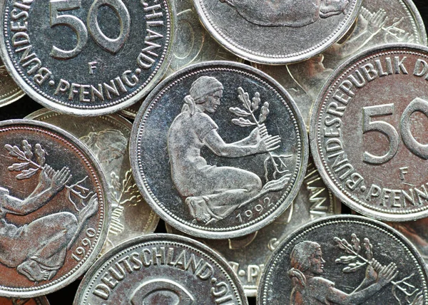 Pfennig Coins Old German Currency — 스톡 사진
