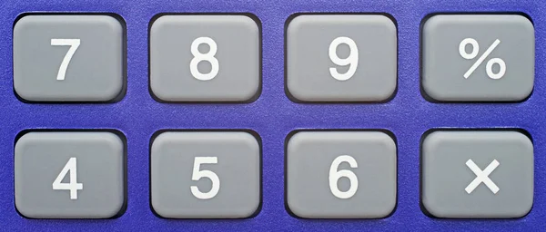 Taschenrechner Für Die Tastatur Aus Nächster Nähe — Stockfoto