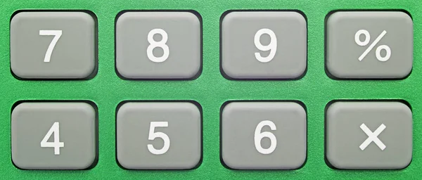 袖珍计算器绿色 — 图库照片