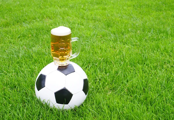 stock image football beer - soccer beer