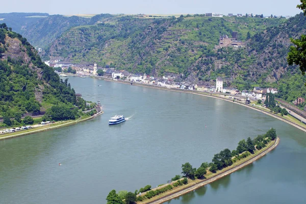 Pemandangan Dari Loreley Rock Rhine — Stok Foto