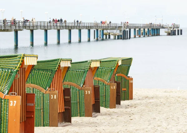 Beach Chairs Sea Beach Chairs — Stock Photo, Image