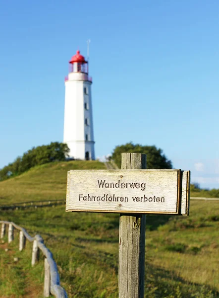 Caminhadas Para Farol Farol — Fotografia de Stock