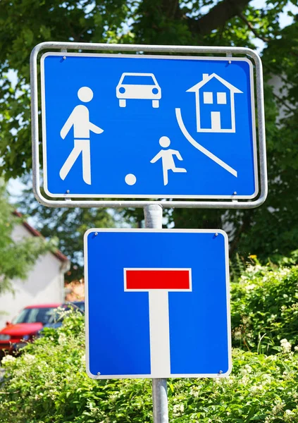 Residential Dead End Road Signs — Stockfoto