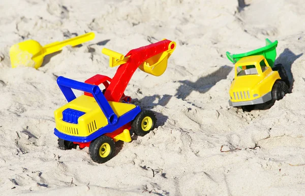 Jouets Sur Plage Sable Jouets Plage — Photo