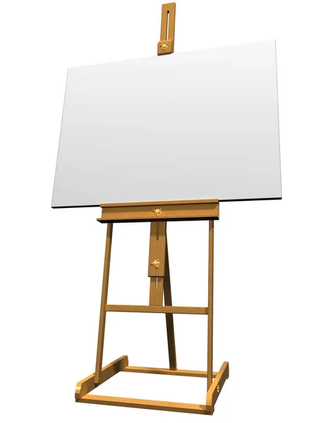 Blank painting board or canvas board with wooden easel, art board. Creative  workshop equipment. white canvas staying on artist easels design salon for  artists. Flat style vector illustration 2305768 Vector Art at