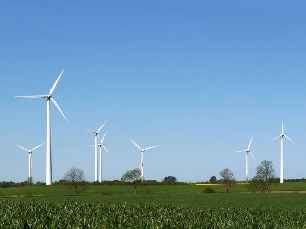 Енергія Вітру Альтернативне Виробництво Електроенергії — стокове фото