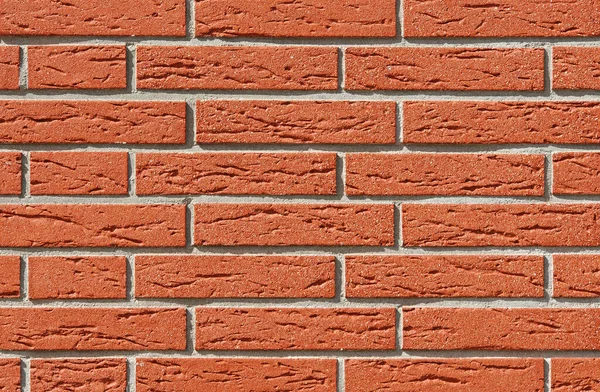 Rode Bakstenen Muur Structuur Rode Muur — Stockfoto
