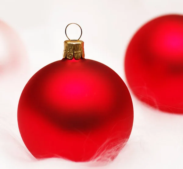 Vánoční Strom Koule Červená — Stock fotografie