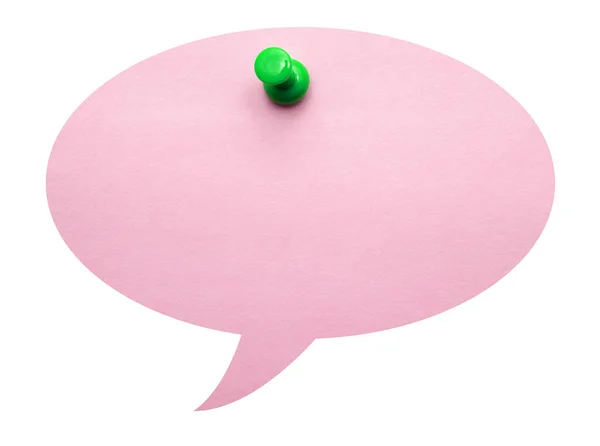 Dialog Bubble Pink Green Balloon — Stock Photo, Image