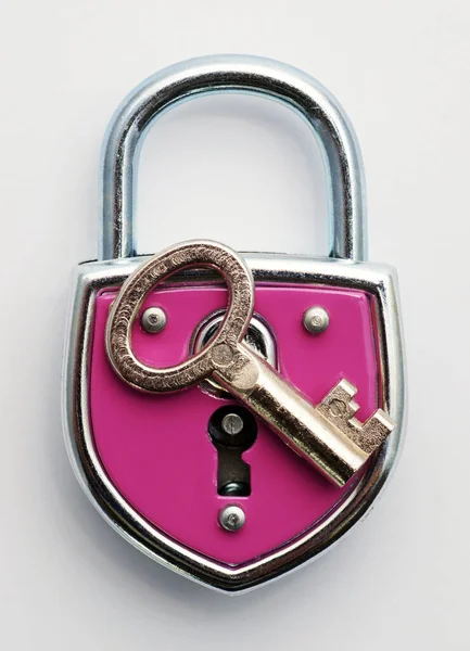 Lock Różowe Zbliżenie — Zdjęcie stockowe
