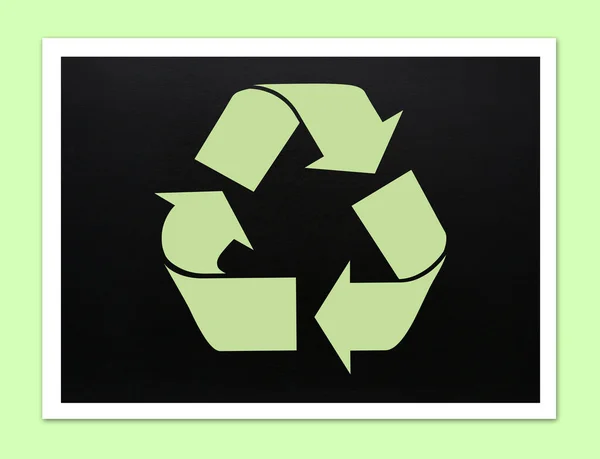 Recycle Sign Icon Vector Illustration — Stock Photo, Image