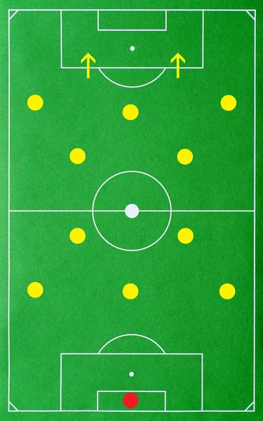 Fußball Taktik System — Stockfoto