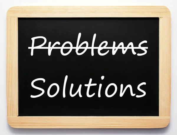 Problems Solutions Concept Sign — Stock Photo, Image