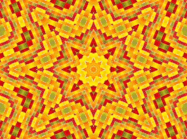 Arancio Stella Dieta Ispirazioni Mandala — Foto Stock