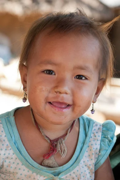 Retrato Criança Asiática — Fotografia de Stock