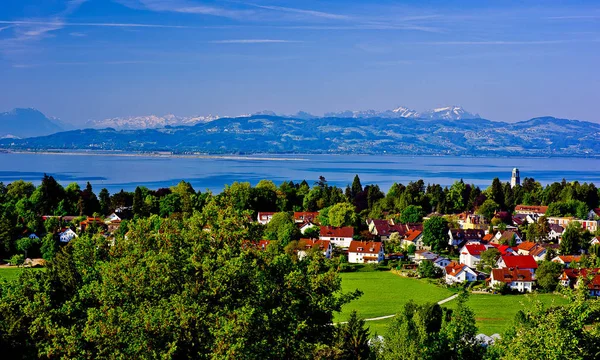 Vista Para Baía Lindau — Fotografia de Stock